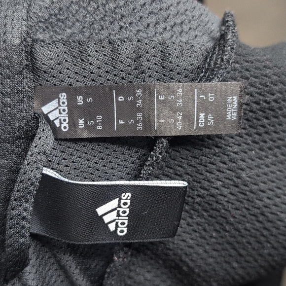 Adidas Small Black Climawarm Zip Up Hoodie Sweatshirt - Picture 9 of 10